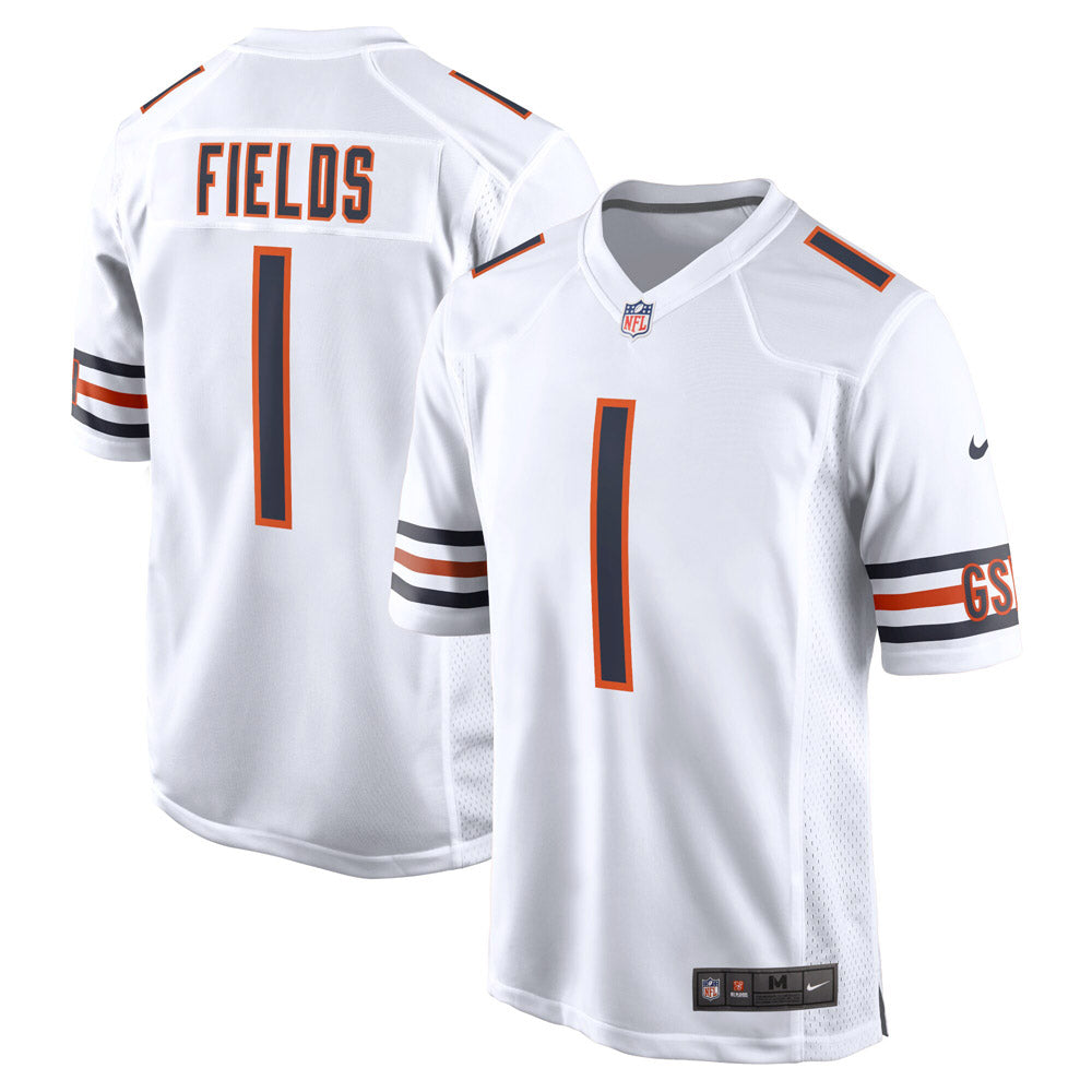 Youth Chicago Bears Justin Fields Game Jersey White